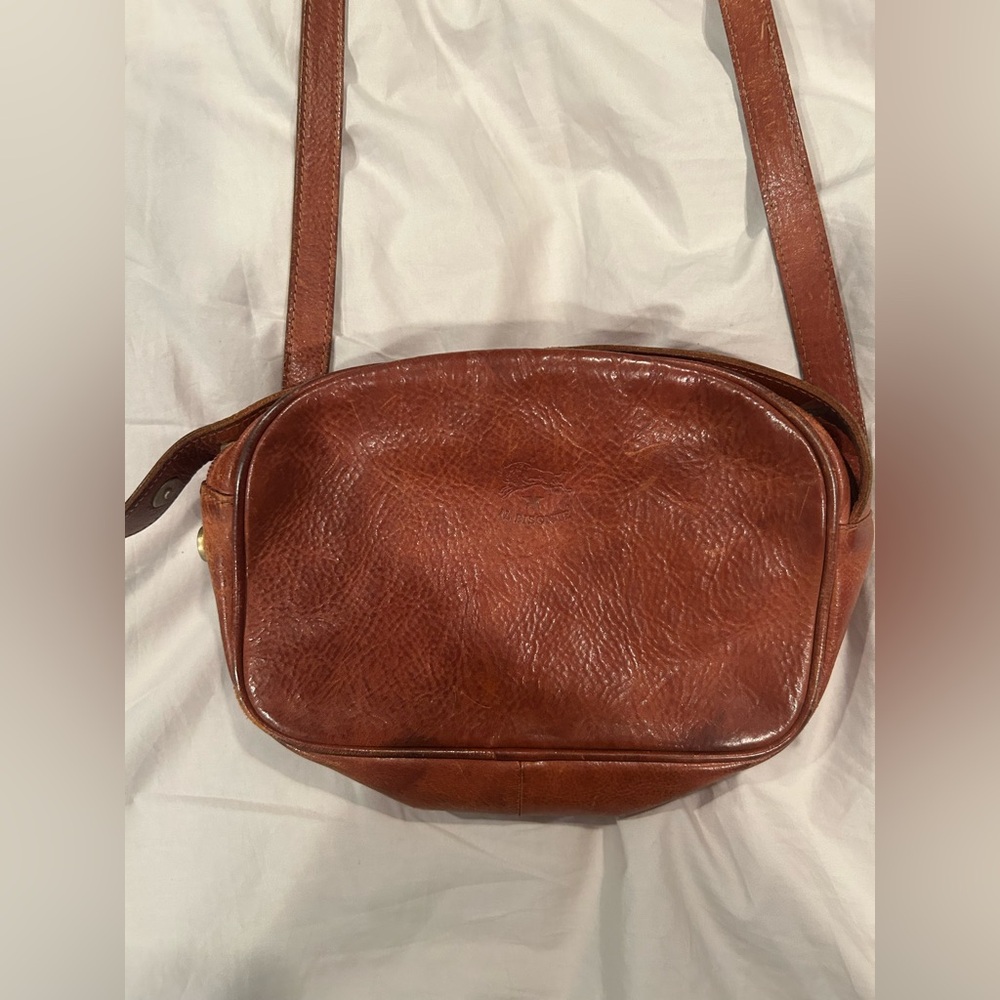 Vintage Il Bisonte pebble leather crossbody bag - Picture 4 of 10